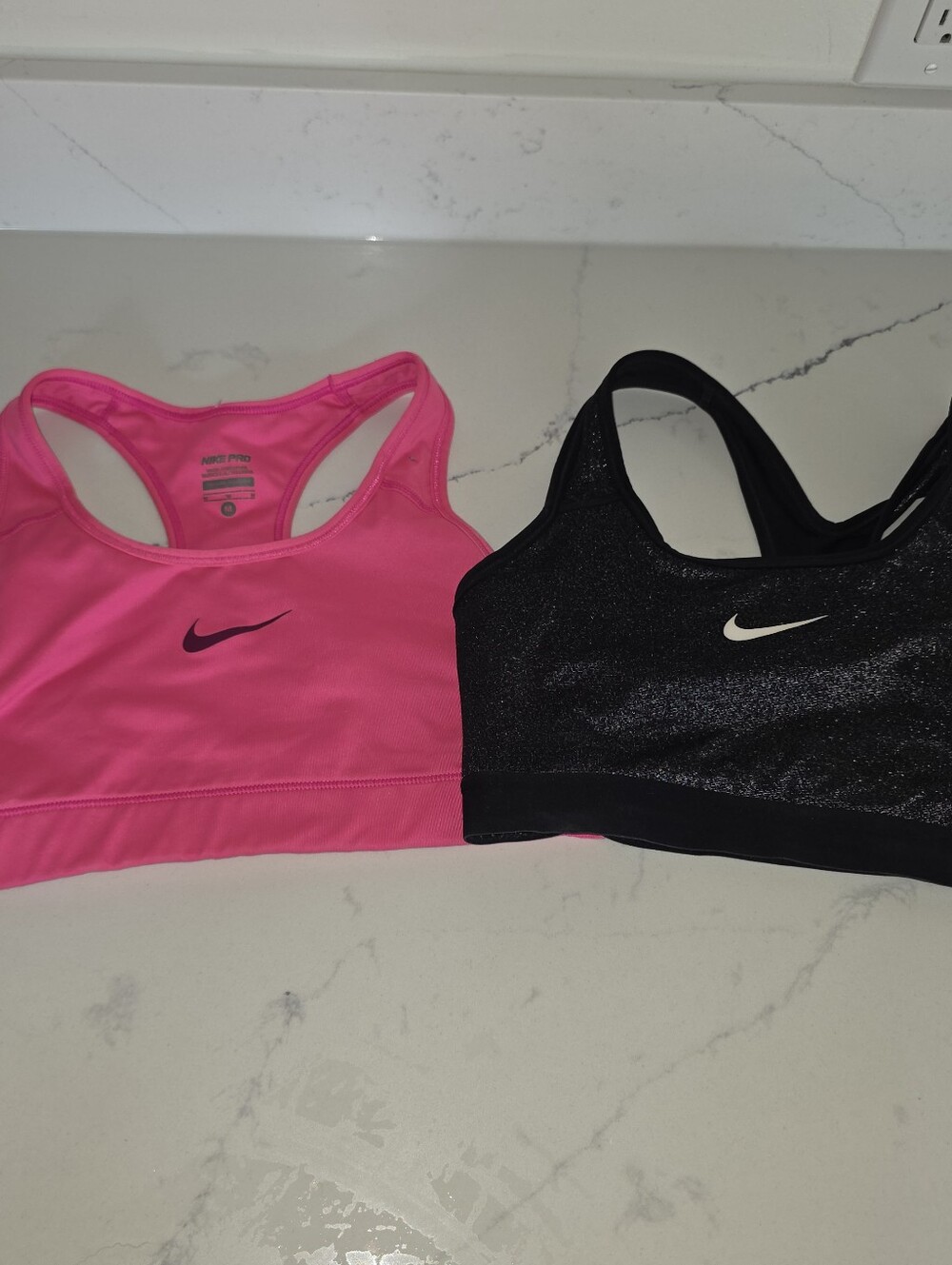 Set Of TWO NIKE Racerback Sports Bras - Medium